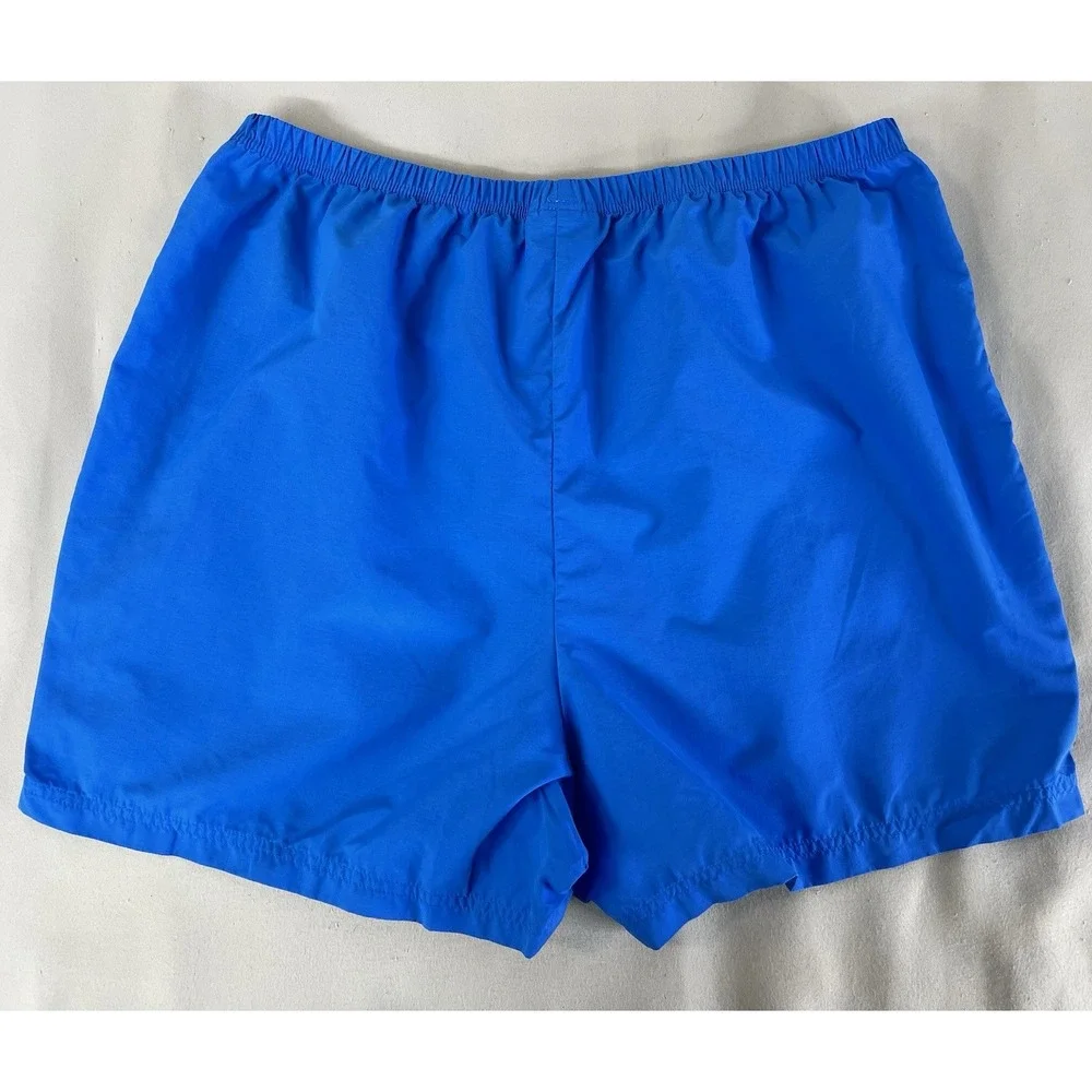 Lands' End Swim Shorts Unisex 1X 16-18 Blue‎ Lined Polyester Swimwear Shorts